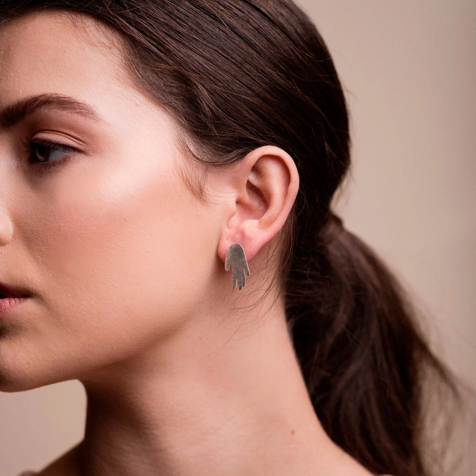 Hand Stud Stud Earrings