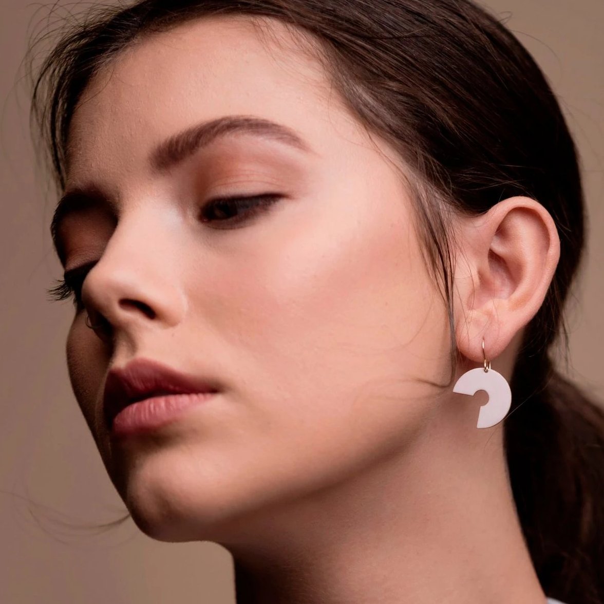 Brass Washer Earrings