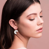 Brass Washer Earrings